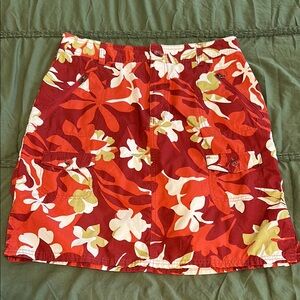Columbia Red and White Hawaiian Skirt